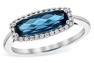 B199-32624: LDS RG 1.79 LONDON BLUE TOPAZ 1.90 TGW