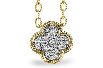 B282-99869: NECKLACE .32 TW (18")