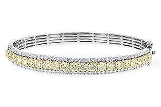 C198-39851: BANGLE 4.20 YELLOW DIAS 5.63 TW