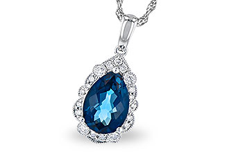 D282-07169: NECK 2.25 LONDON BLUE TOPAZ 2.40 TGW (10x7 PS)