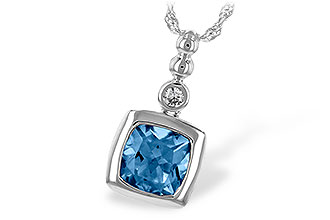 E198-41678: NECK 1.45 BLUE TOPAZ 1.49 TGW