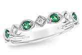 G193-89905: LDS WED RG .15 EMERALD .21 TGW