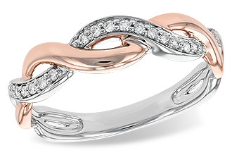 G194-76196: LDS DIA WED RG .10 TW (ROSE & WG)