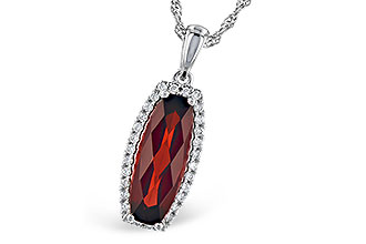 G282-02614: NECK 1.75 GARNET 1.87 TGW