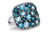 H196-59851: LDS RG 3.67 BLUE TOPAZ 3.94 TGW
