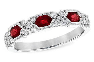 L282-04378: LDS WED RG .74 RUBY 1.00 TGW (4x3MM RUBY)