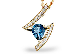M283-83487: NECK 1.04 LONDON BLUE TOPAZ 1.23 TGW (8x6MM)